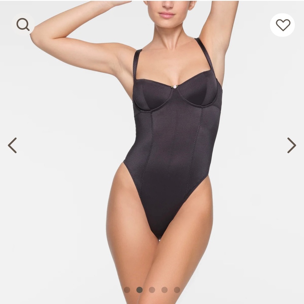NWT Skims stretch satin bodysuit